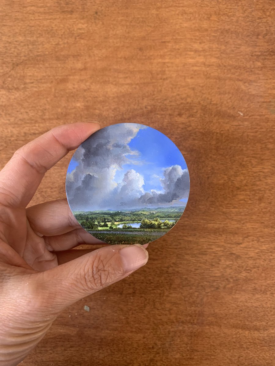 #miniaturepainting -  oil on copper- #tinyart, #miniart, #nftart