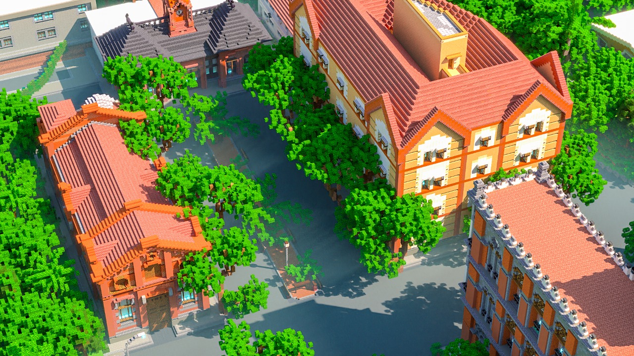 Visita guiada ao Campus Fiocruz Manguinhos dentro do jogo Minecraft!  🕌🚶‍♀️🚶🚶‍♂️, ICICT
