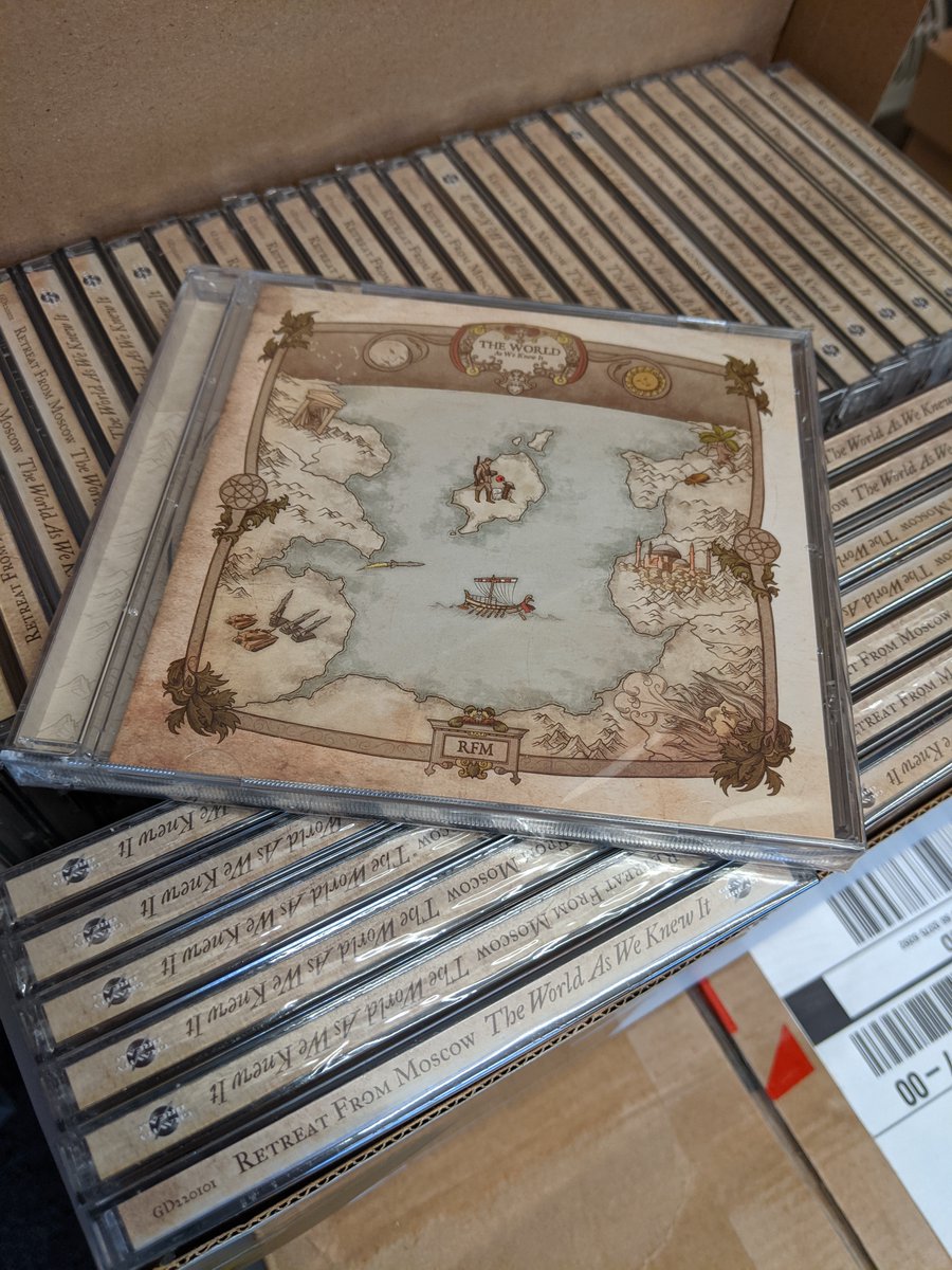 Busy packing trade pre-orders for the fantastic new Retreat From Moscow album - The World As We Knew It.  Have you ordered yours yet?