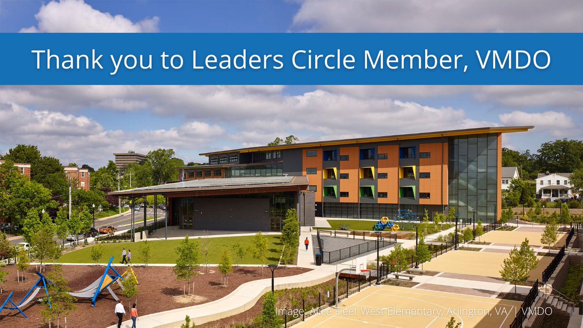 Thank you @vmdoarchitects for being part of our Leaders Circle! Their project Alice West Fleet Elementary features optimum solar orientation, occupancy sensors & individual heat pump units to achieve #ZE status. Learn about VMDO's zero energy projects: https://t.co/MoW1fIStwT https://t.co/kOuRc5f8Xj