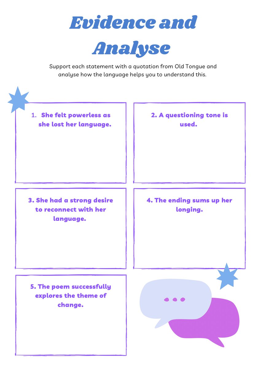 scot_text's tweet image. Been neglecting Twitter recently…a mix of Covid, Christmas and prelims but we are back!

Sharing a couple of tasks for #OldTongue and #WhilstLeilaSleeps 

#JackieKay #N5English #ScotText