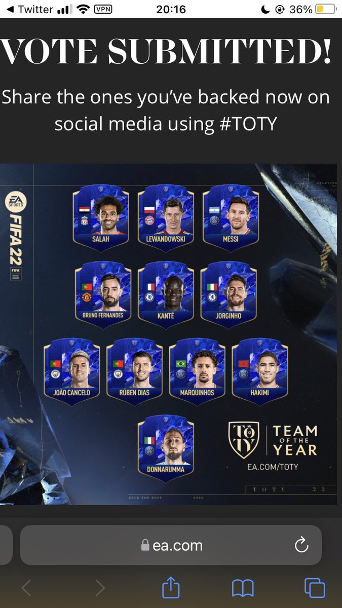 MattEvans22's tweet photo. @EASPORTSFIFA #MyTOTY https://t.co/FbbshJ35ge