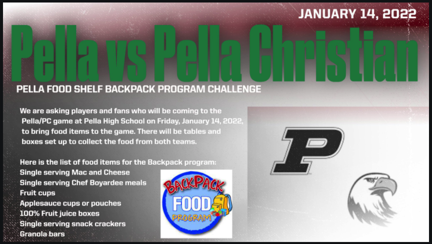 PellaHighSoccer's tweet photo. Let's do some good, #DutchSoccer family! Help out our Food Pantry and cheer for your team. #KindnessWins https://t.co/kBADOhptHR