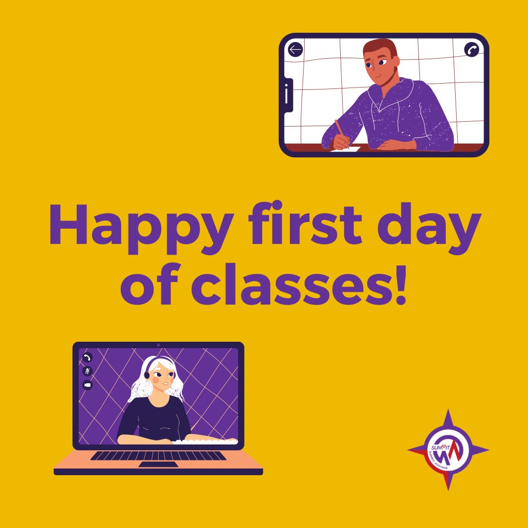 We’re here in-person or online to support you! Happy first day of classes, Scotties.