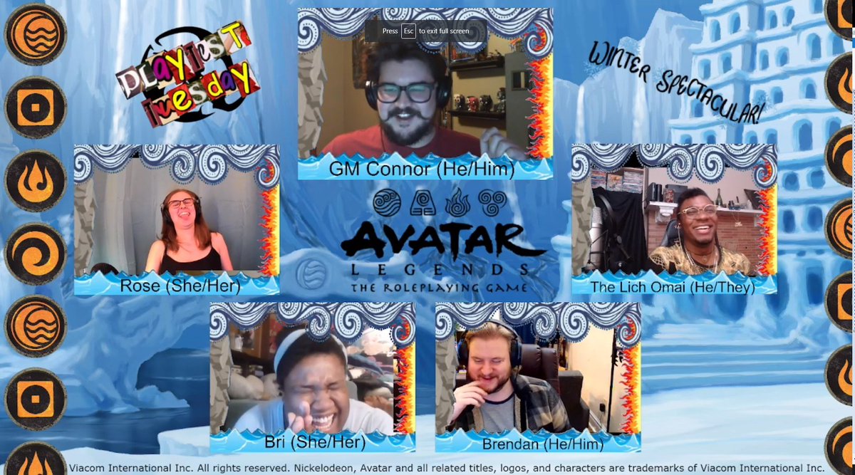 smileyroseyyyy's tweet photo. #PlaytestTuesday is back tonight with Avatar Legends Pt. 2! Join the party and GM @ConnodoreCrunch at https://t.co/1EhdnLokTN! 7:30 PM EST! Thanks @MagpieOfficial for letting us playtest this awesome game! https://t.co/Zn0zGbGEt7