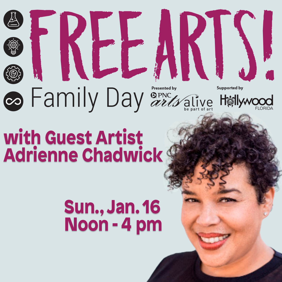 Sun., Jan. 16 from noon - 4 pm
Theme: Community Under Construction
Create a model representation of your very own neighborhood with recycled materials, inspired by artist Adrienne Chadwick.

tinyurl.com/1jsdx0g8

#freeartsfamilyday #familyday #sundayfunday