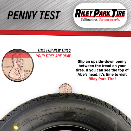 RileyParkTire's tweet photo. The Penny Test is a simple exercise that you can perform on your own tires!  Try it out! 🪙🚗

#pennytest #penny #bestone #tires #wearebestone #rileyparktire https://t.co/bgzS5cpNzR