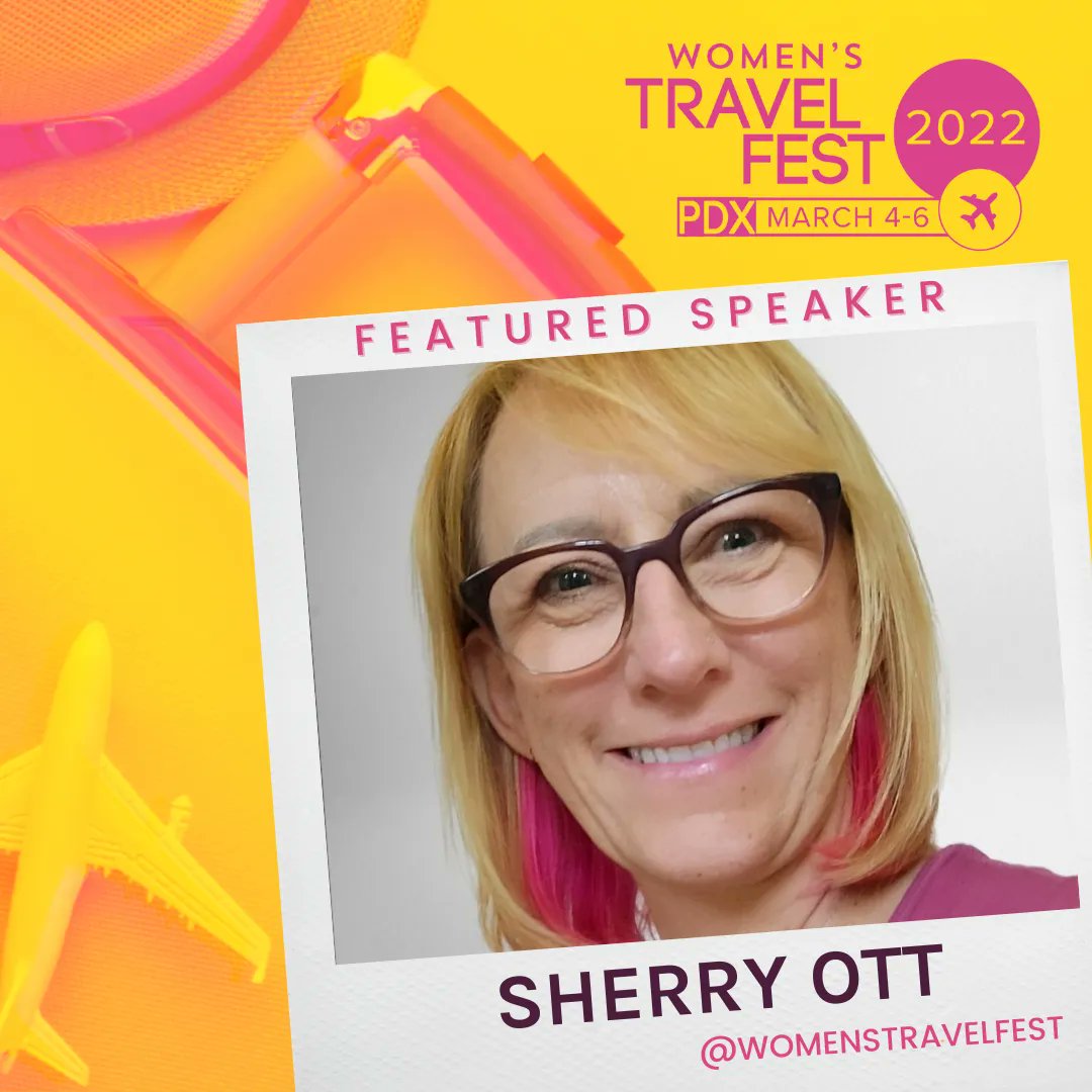 #WTFest22 Speaker Spotlight: Sherry Ott
Travel Blogger + Influencer + Full Time Digital Nomad
buff.ly/3dBSRCh

#womenstravel #femaletravel #womenstravelfest #empowerwomen #womenlovetravel #gogirlguides #inspirewomen #womenwhotravel #exploremore #TravelPortland