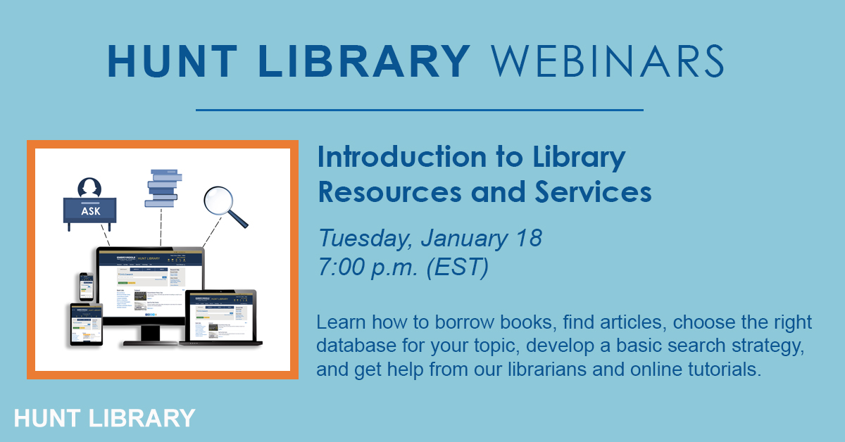 ERAUHuntLibrary's tweet image. #ERAUHuntLibrary #LibraryWebinar @ERAU_Daytona  @ERAUWorldwide Register for this Hunt Library webinar today! erau.libcal.com/calendar/works…
