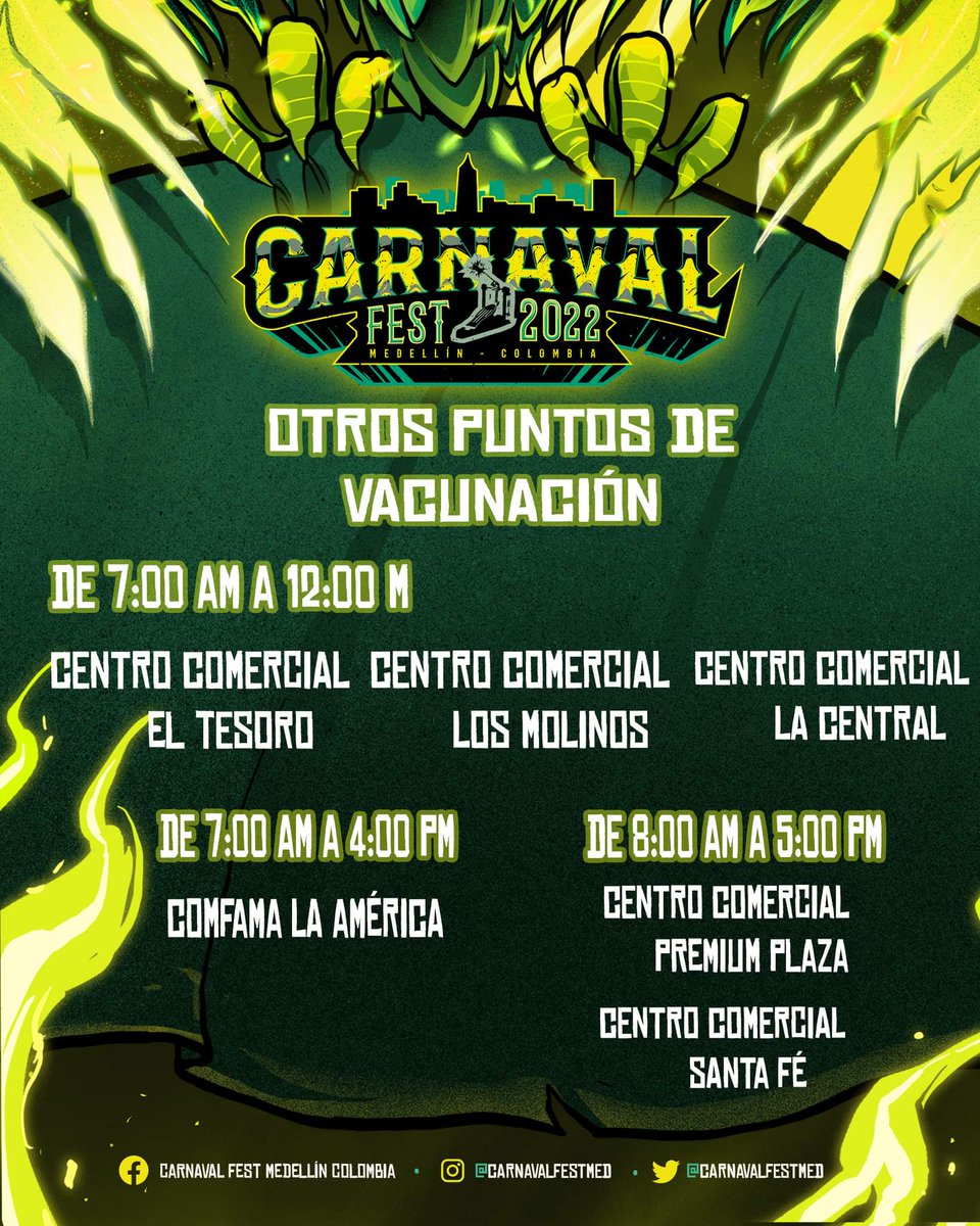 carnavalfestmed's tweet photo. ¡Cuidémonos entre todos para vivir un concierto brutal!

#CarnavalFest2022 🤘 https://t.co/6NmhW0kKBY