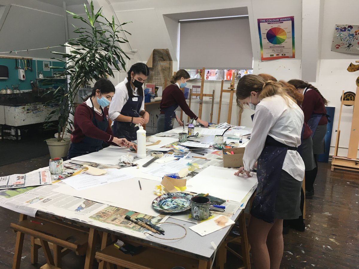 SHSKSchool's tweet photo. Today Y9 explored the theme of 'risk' through #geography and #art. From societal risks and their prevention, to taking artistic risks through various modes of expression, students produced some fantastic (and delicious) pieces of work @SHSKMiddle @SHSKArt @SHSKGeog https://t.co/RGpGc4yrAc
