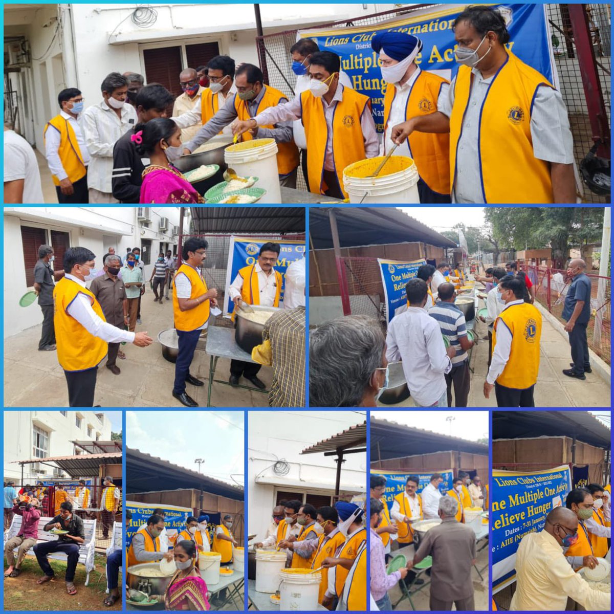 lcidistrict320b's tweet photo. Today's Lunch sponsored by Lions Club of Secunderabad North through Dist 320B at All India Industrial Exhibition for stall holders
Lions Clubs International
#lcidistrict320b #servewithempathy #WeServe @lionsclubs https://t.co/2FUuC7WyWR