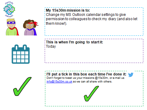 DanHarley3's tweet photo. New year, new #15s30m mission. For this one I reviewed and updated my MS Outlook calendar settings to give permission to colleagues to check my diary 

#reducefrustration #joyinwork

@laneres84 @hillock_audrey @JonathanO_QI @15s30m https://t.co/d7xVL4uqqF