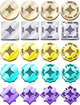 Stars Twitch Badges - Gaming Visuals