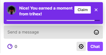 zachbussey's tweet photo. Twitch appears to be launching something called "Moments". 

The idea appears to be centered around highlighting key moments of your stream and granting an exclusive badge for the month to the people who were there for it.

No timeline on release.

#TwitchNews https://t.co/43WocDobUS