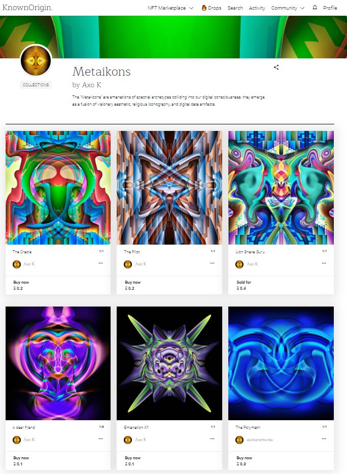 AKaramurza's tweet image. The Metaikons collection  on @KnownOrigin_io  
#SpectralArt #DataEntities #Emanations