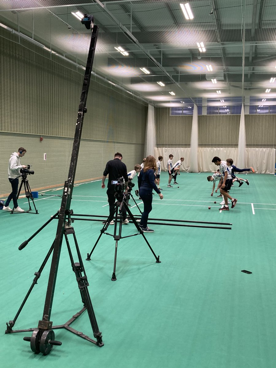 Head_Kingsmac's tweet photo. We’ve had coaches from the ECB in today using the cricket centre and Yr7 cricketers to film training videos! These aspirational cricketers will certainly benefit! https://t.co/1YBLR5VvBz