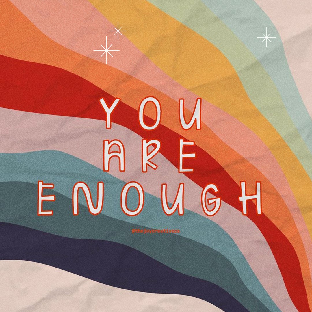 SpreadGirlLove's tweet photo. Repeat it until you believe it. You ARE enough ✨🤍

#GirlLove

🎨 thejoycreativeco on IG https://t.co/aWzNSVILwu