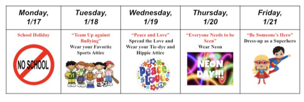 Hidden Hollow Elementary will be participating in The Great Kindness Challenge during Be the Change Week. During this week, students will be challenged to complete as many acts of kindness as possible along with participating in kindness activities.