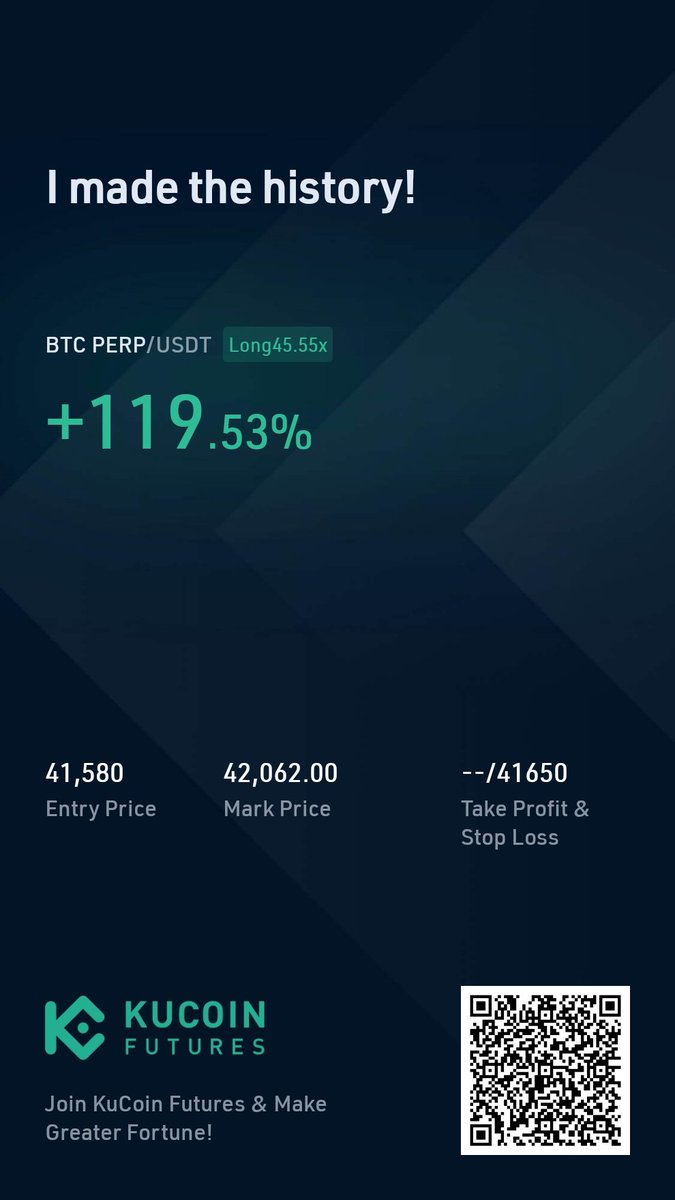 Crypt0Shuttle's tweet image. My first +100%
100x Leveraged trade 😎