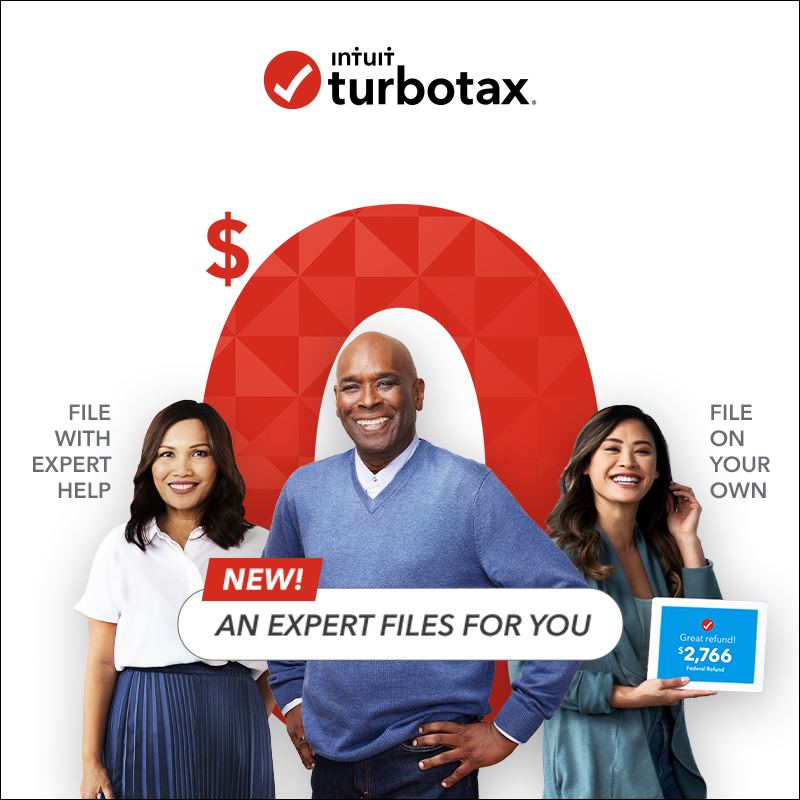 turbotax's tweet photo. New! From do it yourself to we do it for you, FREE. Only from TurboTax. Simple tax returns only. Must file by 2/15.