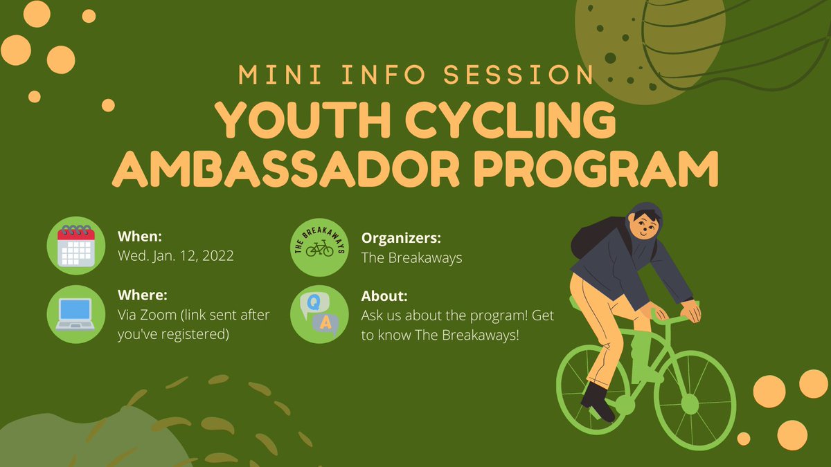 breakawaysto's tweet photo. REMINDER: @breakawaysto will be hosting a short info session tomorrow, Wed. Jan. 12, 2022, from 6:00 to 6:30 p.m. EST. Join us to learn more about the program, goals, and organizers. 🙌👏💪 Register here: https://t.co/2euzH9x74c Applications also close on Jan. 16, 2022! https://t.co/pbb2RLpZN2