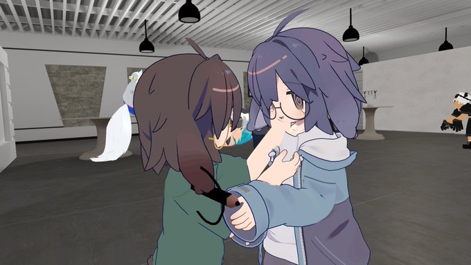 #おうつちのVRC日記
ふぐりの意味を知らされるコバルトさん
かぞく!
ミネちゃんを使ってくれているねむりのすいさんに会えた!
とてもかわい～～～! 