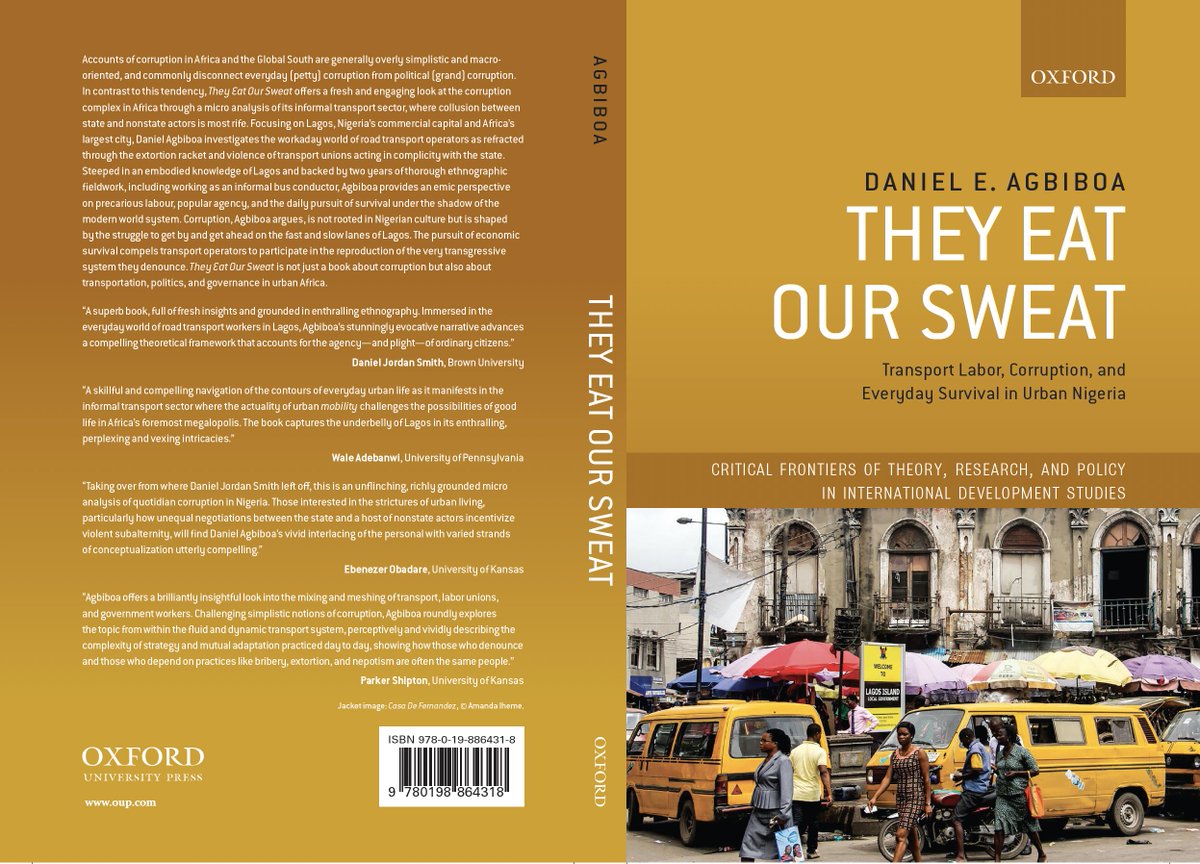 Delighted to share that my new book, They Eat Our Sweat, forthcoming <a href="/OxUniPress/">Oxford University Press</a>, is now ready for pre-order!
