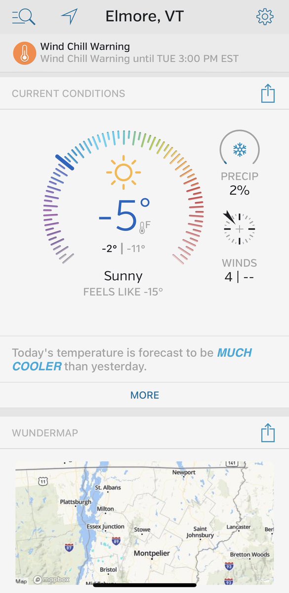newscaster's tweet image. Yup, it’s cold today. #VTlife #winter