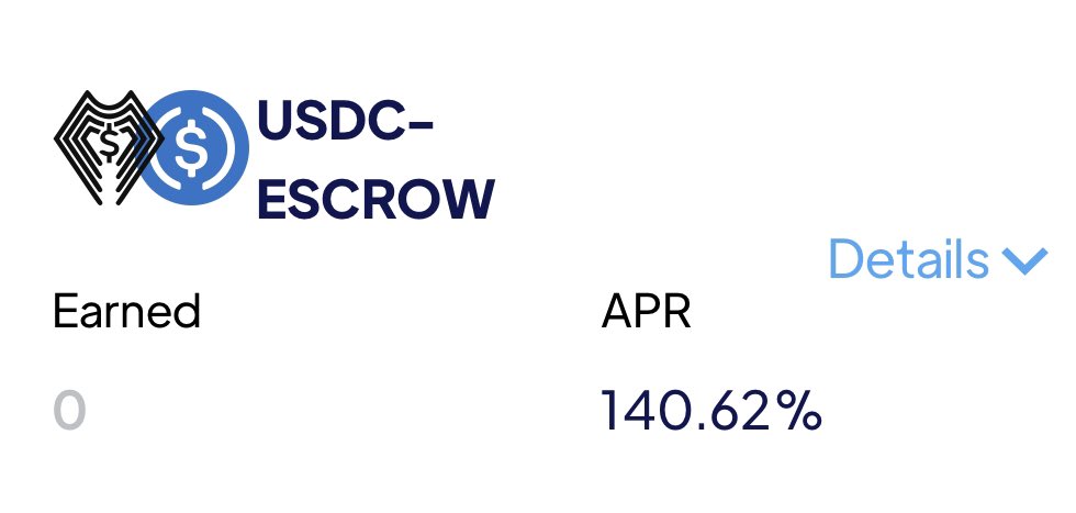 Last update to the $ESCROW WingSwap APR!
⬆️⬆️

Don´t forget to by your #token only on:
<a href="/QuickswapDEX/">QuickSwap 🐲 DragonFi 2.0</a>
<a href="/WingSwapFTM/">WingSwap</a>

app.wingswap.io/farms
#NoMoreScams #Crypto #DeFi #NFTs #IDO