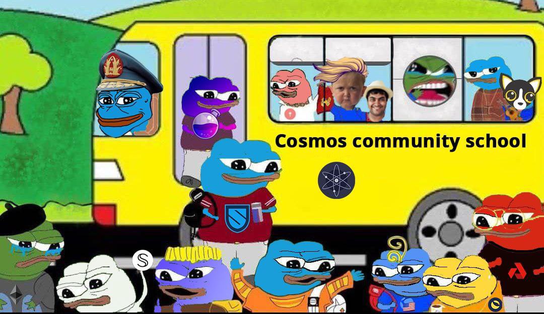 crypto_enjoyor's tweet image. Can you see your fren on the Cosmos community school bus anon?

$dVPN (protects from bullies) 
$ATOM $OSMO $JUNO $SCRT $AKT $LUNA $UST $HUAHUA @sunnya97