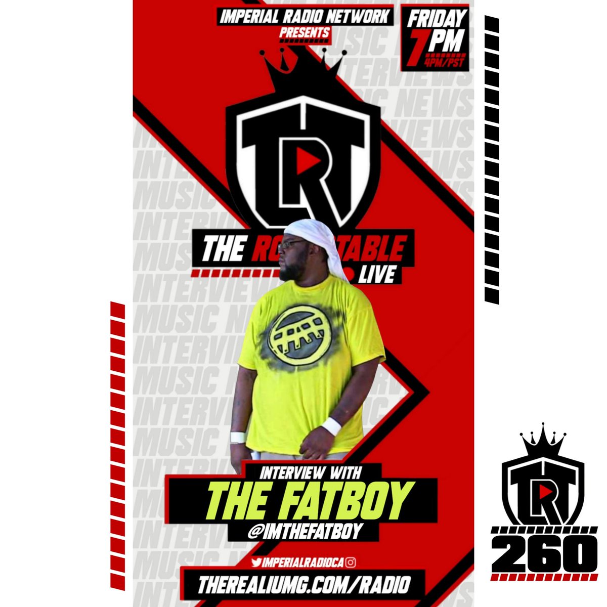 This Friday-- #GetFat with The Fatboy!

7pm/Et | therealiumg.com/radio