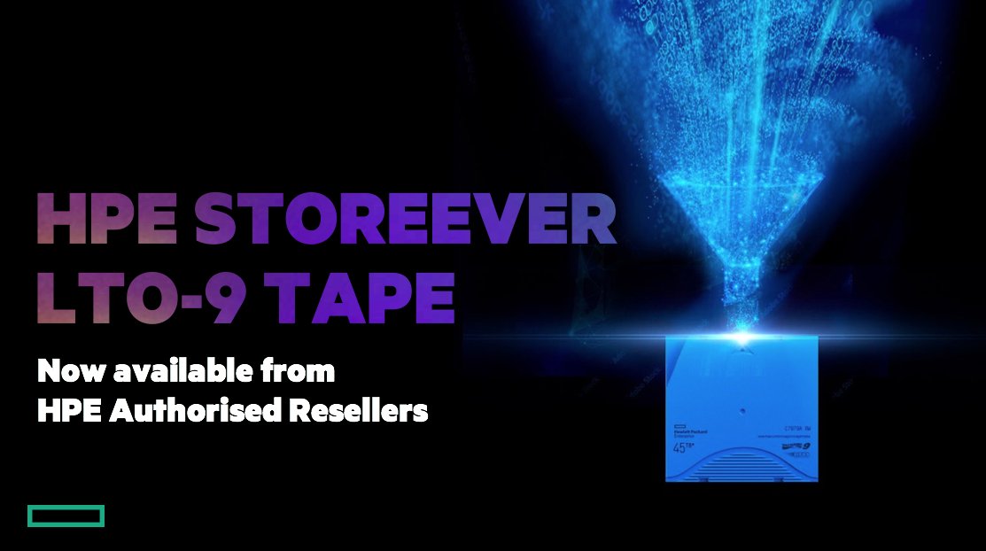 tapevine's tweet photo. To find out more about HPE StoreEver LTO-9, check out my latest blog on HPE's Around The Storage Block blog series - https://t.co/M4fkiRkHEY #lastinginnovation #storeeever #lto9 #bigdata #technology https://t.co/JBGe4yG4dv