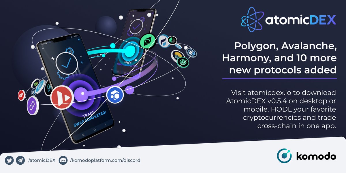 GleecCity's tweet photo. 🥁🚨@AtomicDEX adds @0xPolygon , @avalancheavax , @harmonyprotocol &amp; 10 more protocols🚨🥁
#AtomicDEX now offers a new bridging solution that helps support blockchain scalability efforts for both the @ethereum  and @Bitcoin cash ecosystems.🎉 https://t.co/9EhTnhmb9C