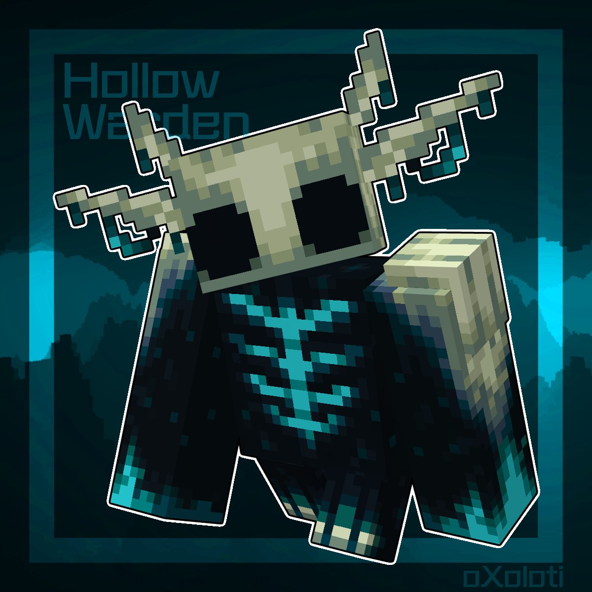 𝘰𝙓𝙤𝙡𝙤𝙩𝙞 on X: It's these things that make me happy and excited.  Look at this, it's so cute!! #Minecraft #HollowWarden   / X