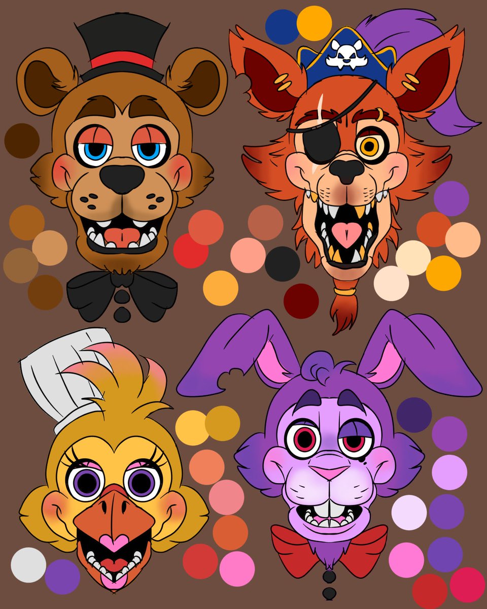 LordOfTheFeathers on X: Teddy-bear style fnaf 4 (So, I was stumped on how  I was gonna do the fnaf 4 animatronics. I went with the idea of making them  like vintage teddy-bears