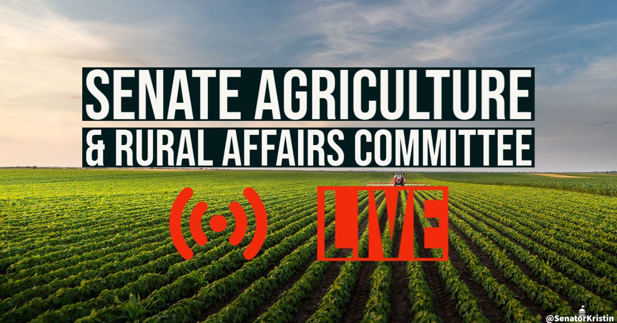 SenatorKristin's tweet image. WATCH LIVE: #PASenate Agriculture &amp;amp; Rural Affairs Committee, chaired by @SenElderVogelJr, public hearing on mental health in agriculture 📺⤵

agriculture.pasenategop.com/agriculture-01…