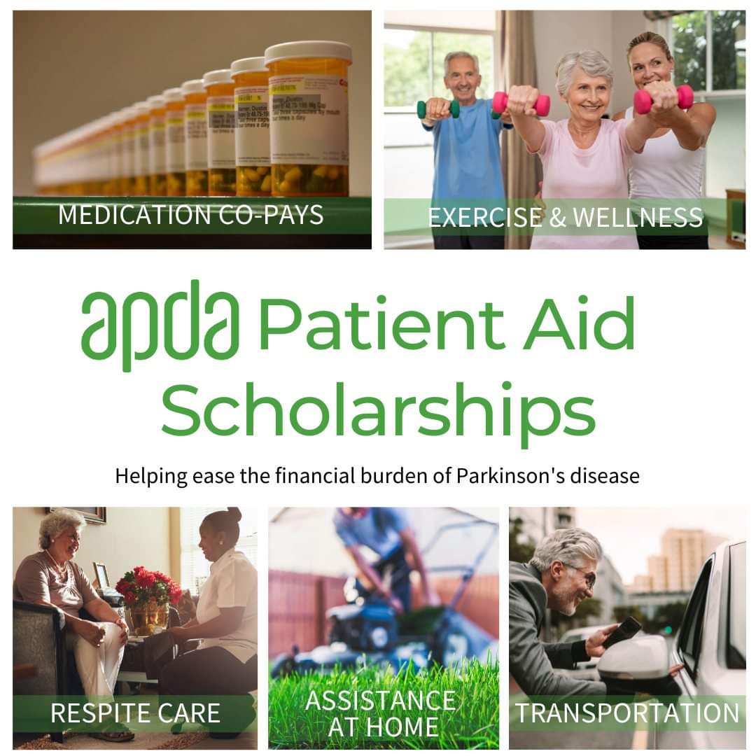 Having Parkinson's disease can be expensive, and APDA Rhode Island is here to help! We provide scholarships to people living in RI to alleviate some of the financial burden of PD. 

Learn more at apdaparkinson.org/community/rhod…
