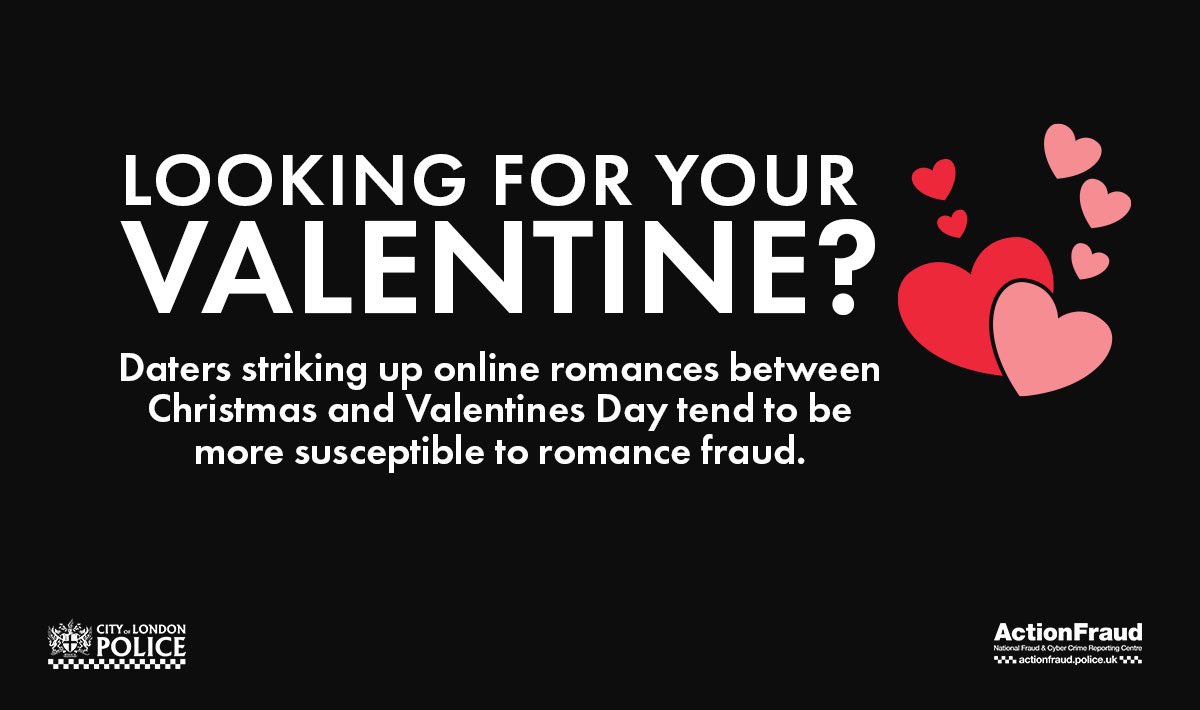 Romance fraudsters will spend weeks gaining their victims’ trust before asking for money for a variety of emotive reasons 💔

Stop and think before parting with your money #romancefraud