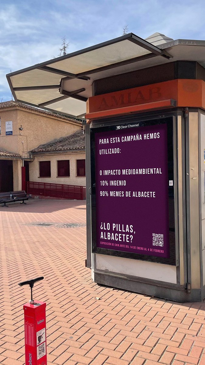 chin_arte's tweet photo. Así se ha levantado #Albacete esta mañana para promocionar la Exposición de Carteles

Abierta del 14 de enero hasta el 4 de febrero en la casa de la cultura José Saramago 🤟🏼 https://t.co/Q2IPBgpIo3