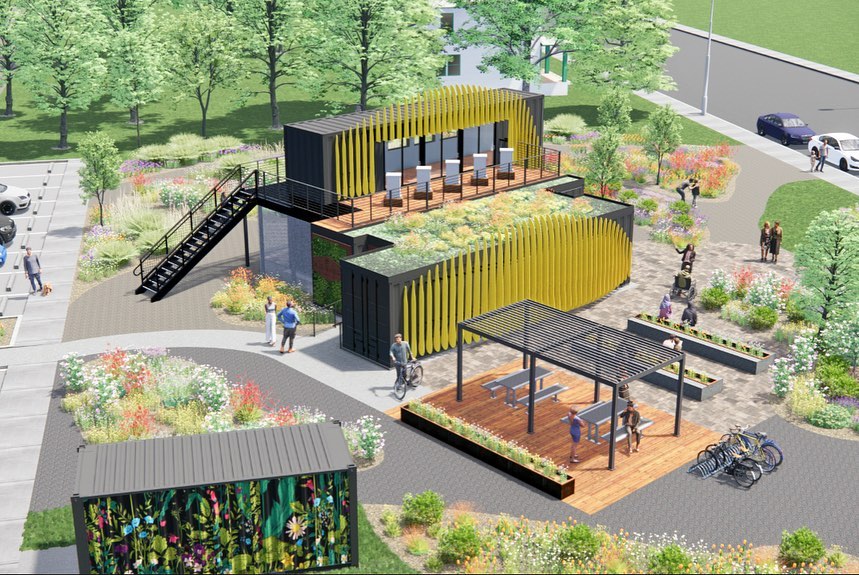 Detroitisit's tweet photo. The @BeesInTheD announced the opening of the Michigan Pollinator Center opening in 2023. #savethebees 🐝
#bees #beesinthed #sustainability #development #detroit #detroitisit https://t.co/fDhnBQi2Di