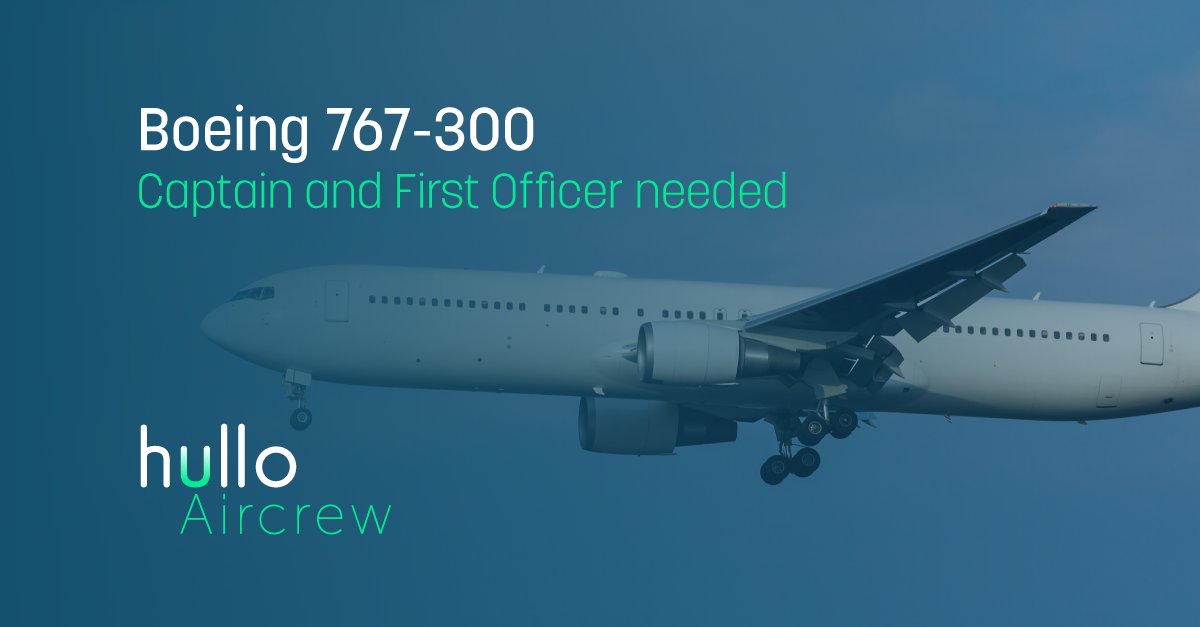 hulloaircrew's tweet image. Please SHARE this post or TAG a pilot.
We are urgently looking for B-767 pilots to operate a flight from LFSB to OERK on January 26.
For more info call +44 1865 379 900 or email info@hulloaircrew.com.
#sayhullo #hulloaircrew #B763 #B767 #boeing767 #avgeek #aircrew #aviationjobs