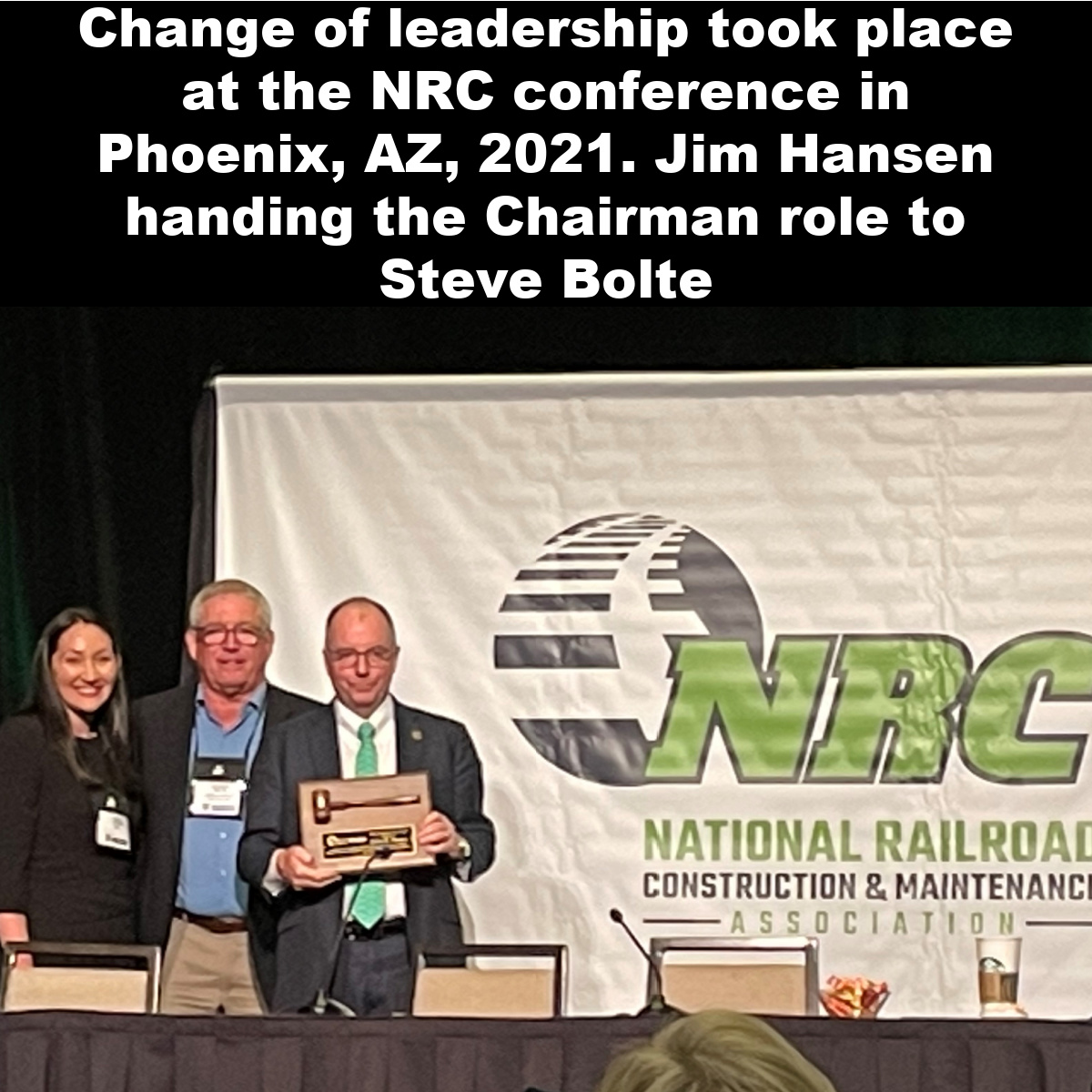 AT NRC Association meeting in Phoenix last weekend.