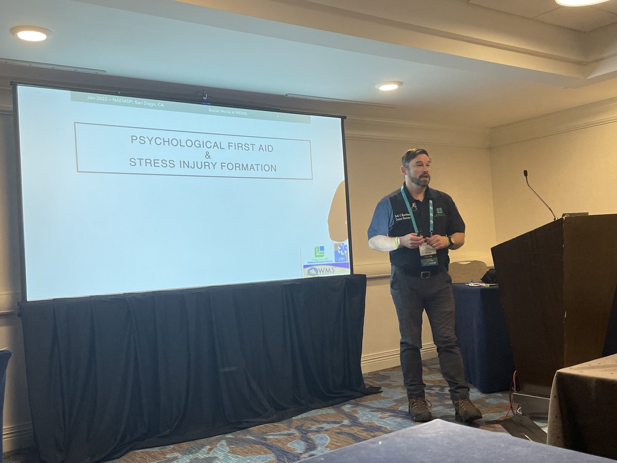 There's no doubt that the work that #FirstResponders &amp; #HealthcareHeroes do has an impact on #MentalHealth and well-being. It's been exacerbated by a 2-year long pandemic also. Lots of great work on #PsychologicalFirstAid by Laura McGladrey.

youtube.com/watch?v=B7xeVB…

#NAEMSP2022