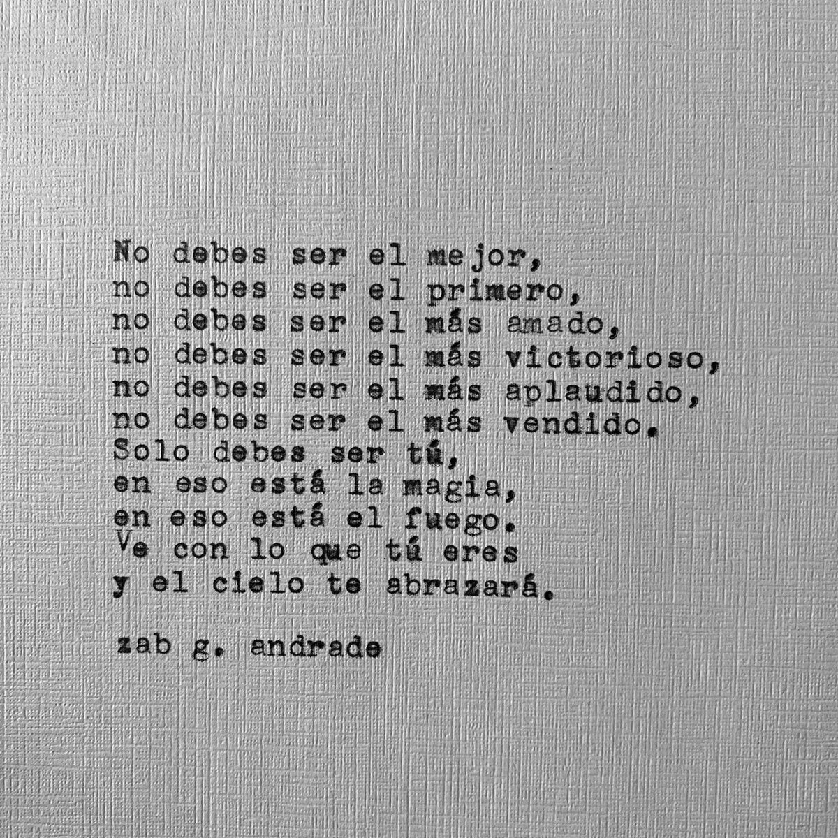 zabgandrade's tweet photo. Ve con lo que eres https://t.co/4672AynzRC