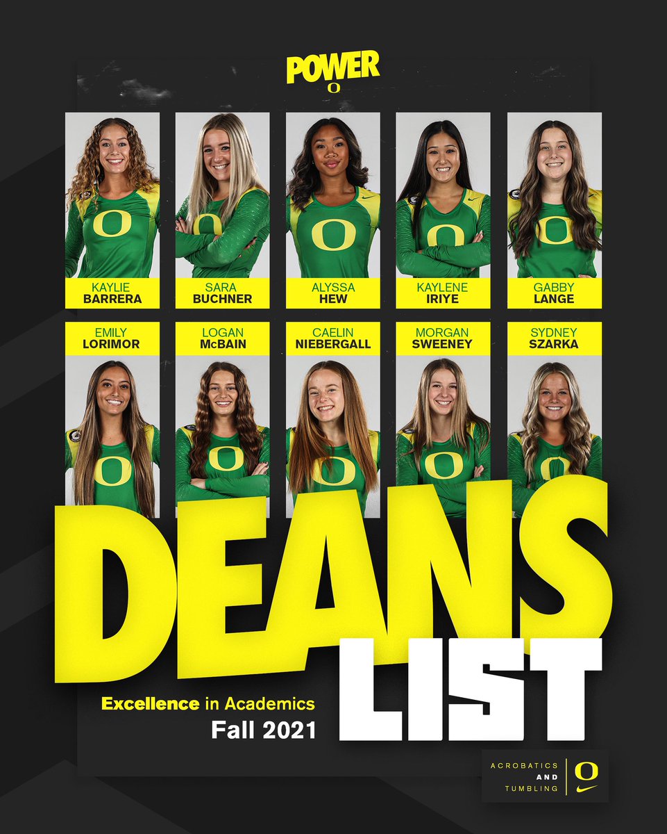 TEN of our student-athletes made the Dean’s List! Give it up for our Ducks! 👏🏻 #studentfirst #goducks