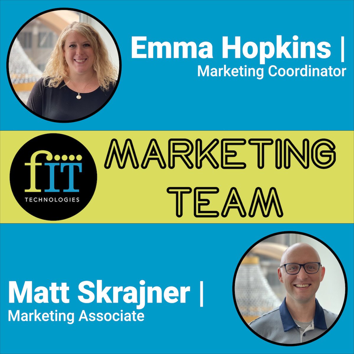 Happy #NationalMarketingDay to our FIT marketing team, Emma and Matt. Even though every day is a marketing day for them, we wanted to shoutout the faces behind the website, social media posts, blogs, and so much more. Thank you marketing team!

#marketing #marketingprofessionals