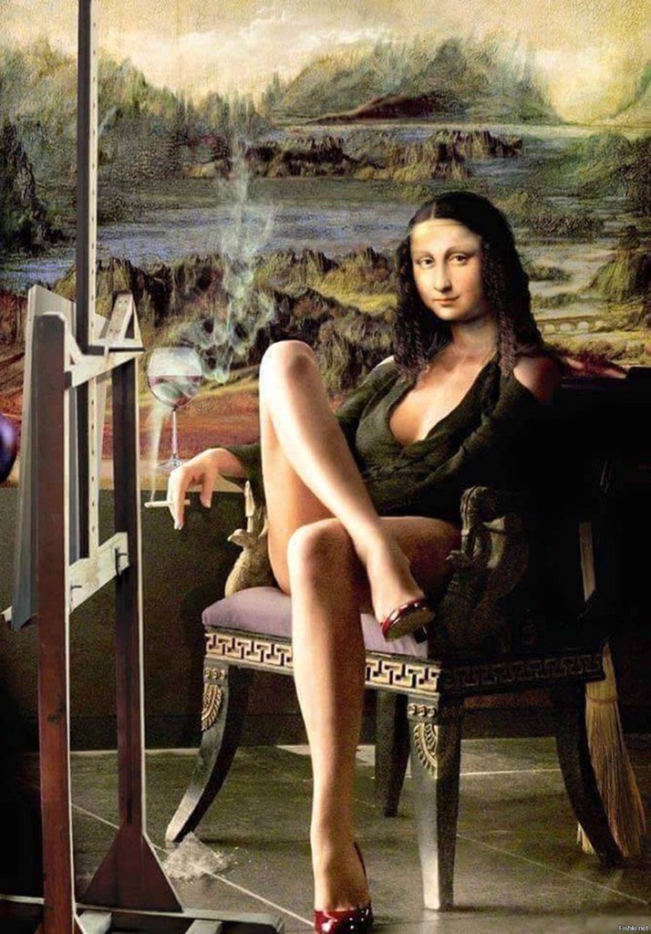 Так выглядит Мона Лиза каждый вечер после закрытия Лувра