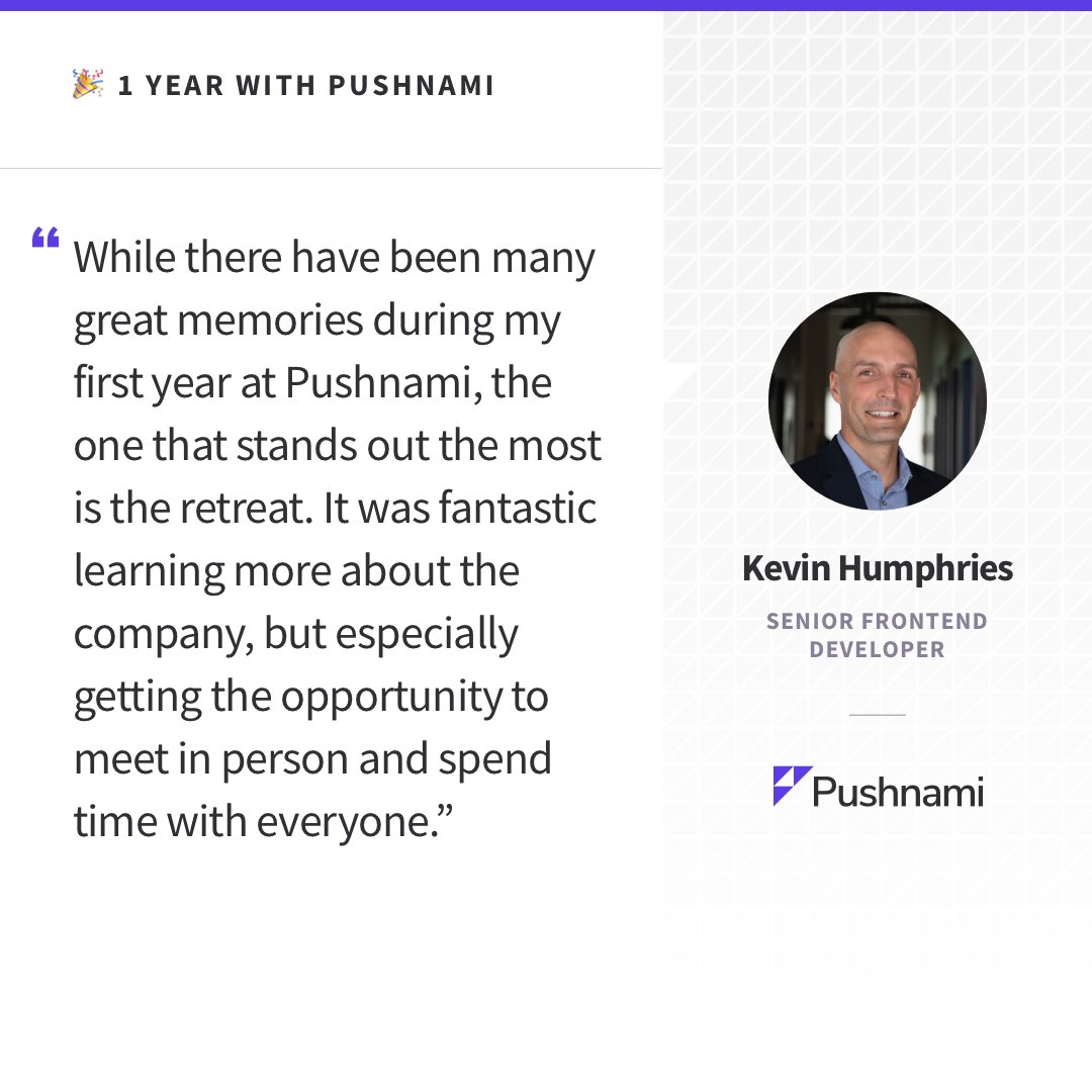 pushnami's tweet photo. Congratulations to our #pushpeeps who are celebrating a #pushiversary this month!
Travis Smith, Collin Brewer and Kevin Humphries have been doing excellent work for @pushnami and we are so excited to have them on the team. Thanks for all you do!
#milestones #employeerecognition https://t.co/6tUP0jppxa