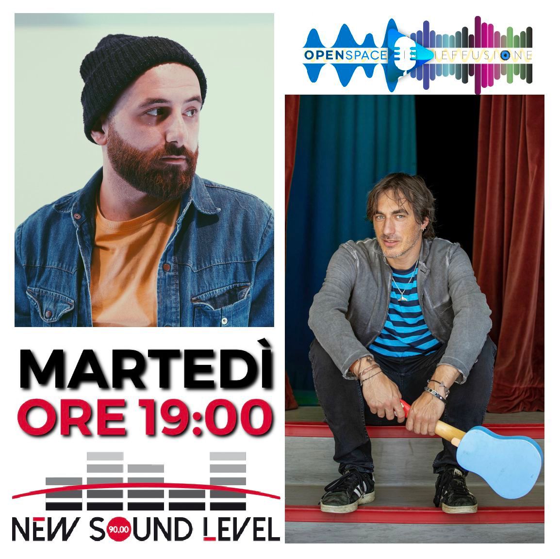 Indieffusione's tweet image. Siamo #OnAir con #OpenSpaceIndieffusione su #𝗡𝗲𝘄𝗦𝗼𝘂𝗻𝗱𝗟𝗲𝘃𝗲𝗹 90FM 🔴🎧
Segui in #FM al 90.7 oppure su ⤵️
newsoundlevel.it